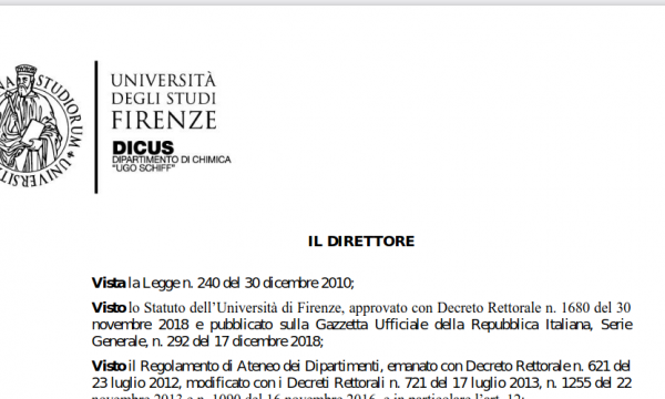 Elezioni rappresentanti dei Dottorandi e degli Assegnisti di ricerca nel Consiglio di Dipartimento