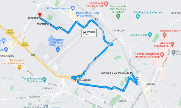 Servizio sperimentale di navetta verso il Polo di Sesto Fiorentino.